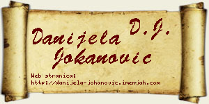 Danijela Jokanović vizit kartica
